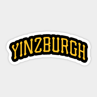 YINZburgh - Black 2 Sticker